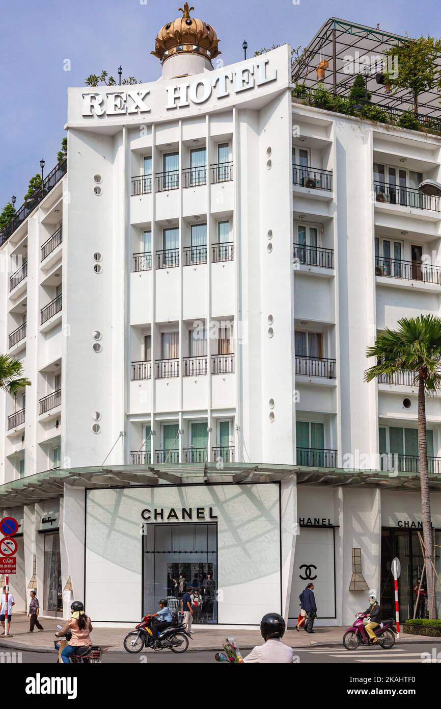 Rex Hotel, historisches Wahrzeichen von Ho-Chi-Minh-Stadt, Vietnam Stockfoto