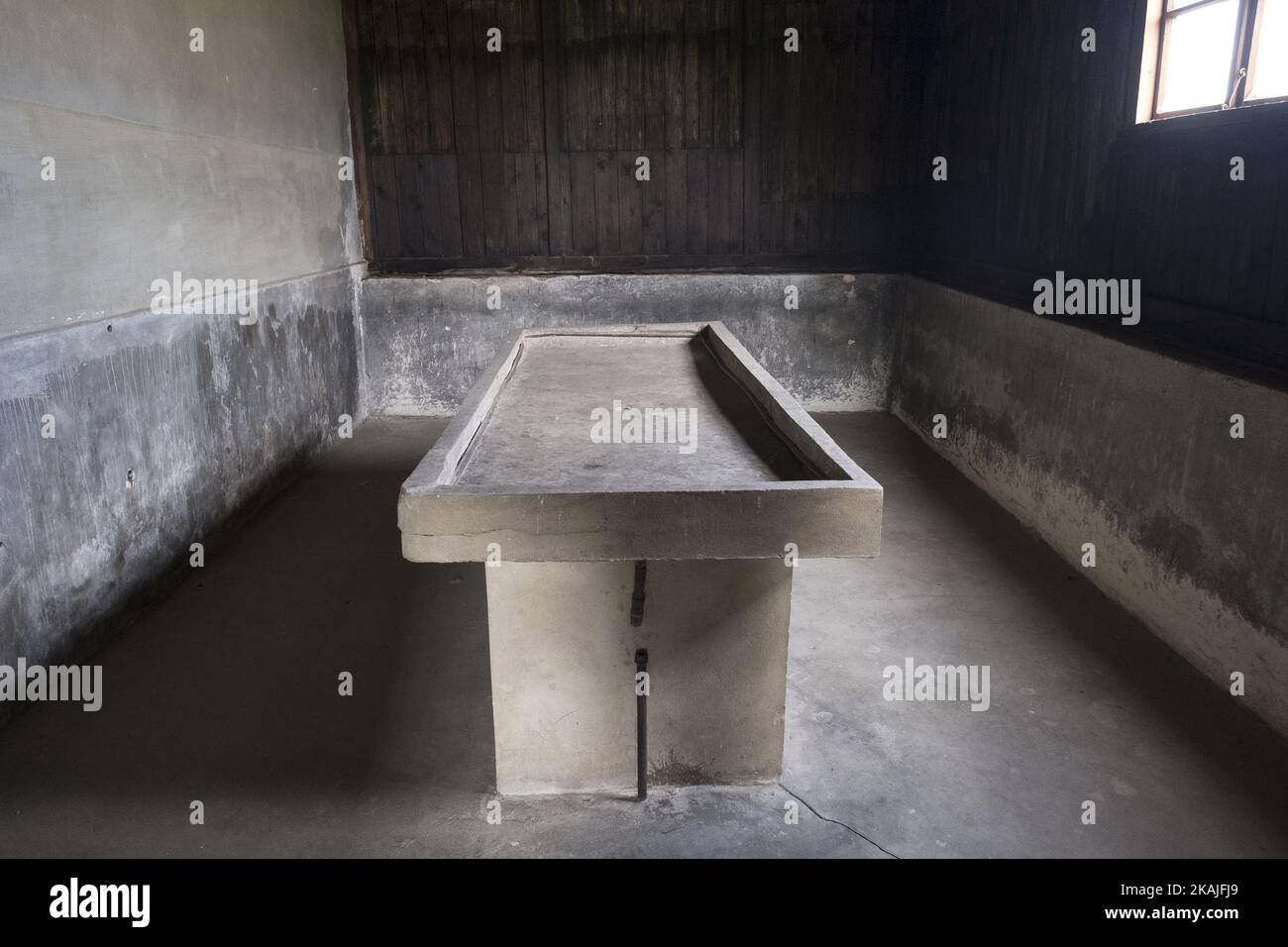 KZ Majdanek in Lublin, Polen, am 17. August 2016. Das KZ Majdanek war ein Todeslager, das 1941 auf Befehl des SS-Kommandanten Heinrich Himmler erbaut wurde. (Foto von Oscar Gonzalez/NurPhoto) *** Bitte benutzen Sie die Gutschrift aus dem Kreditfeld *** Stockfoto