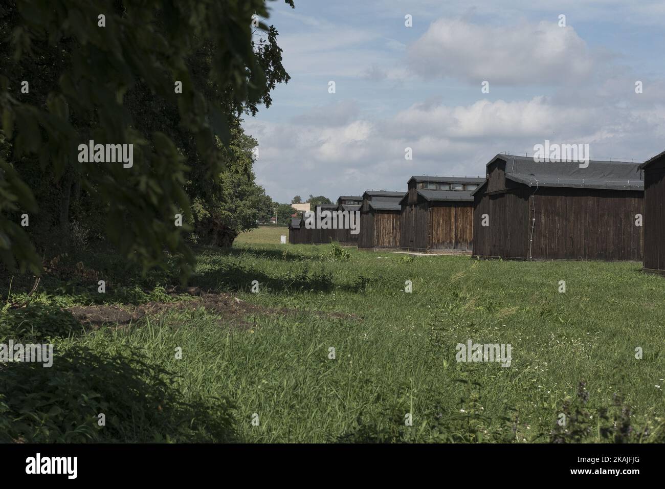 KZ Majdanek in Lublin, Polen, am 17. August 2016. Das KZ Majdanek war ein Todeslager, das 1941 auf Befehl des SS-Kommandanten Heinrich Himmler erbaut wurde. (Foto von Oscar Gonzalez/NurPhoto) *** Bitte benutzen Sie die Gutschrift aus dem Kreditfeld *** Stockfoto
