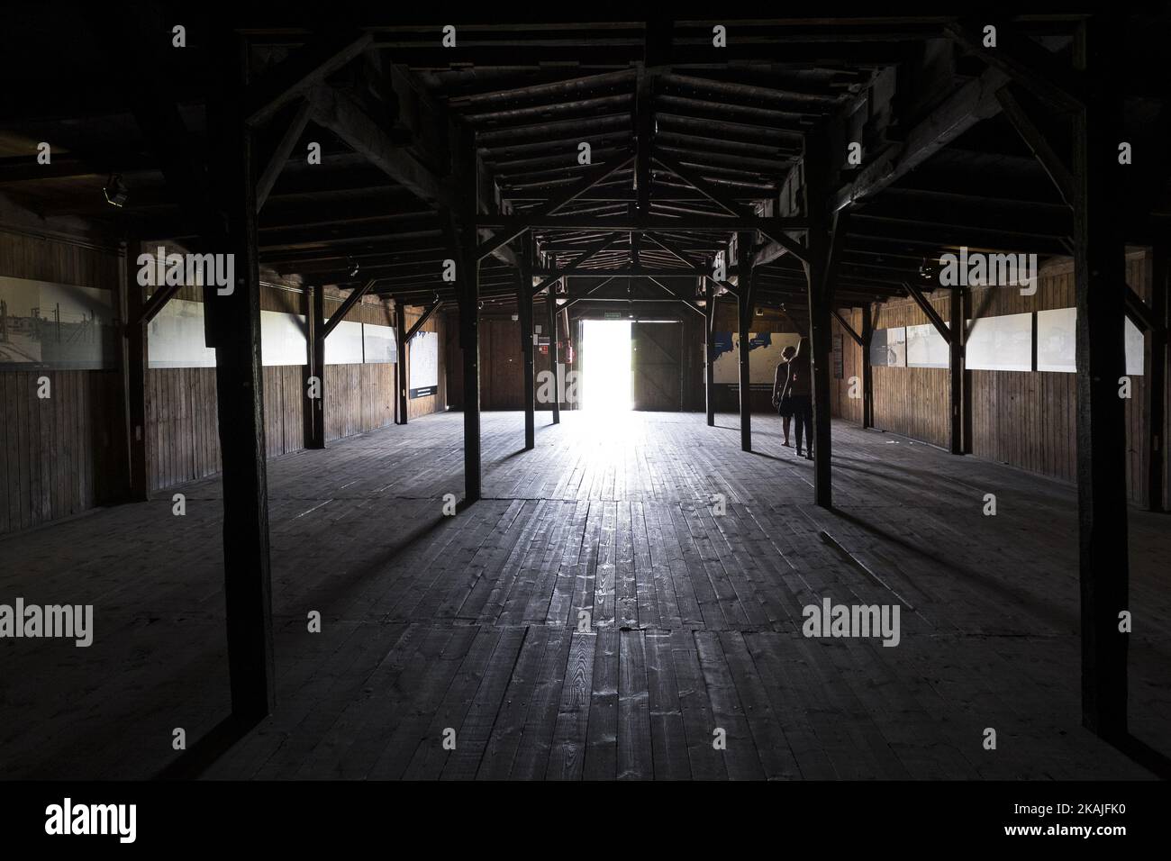 KZ Majdanek in Lublin, Polen, am 17. August 2016. Das KZ Majdanek war ein Todeslager, das 1941 auf Befehl des SS-Kommandanten Heinrich Himmler erbaut wurde. (Foto von Oscar Gonzalez/NurPhoto) *** Bitte benutzen Sie die Gutschrift aus dem Kreditfeld *** Stockfoto