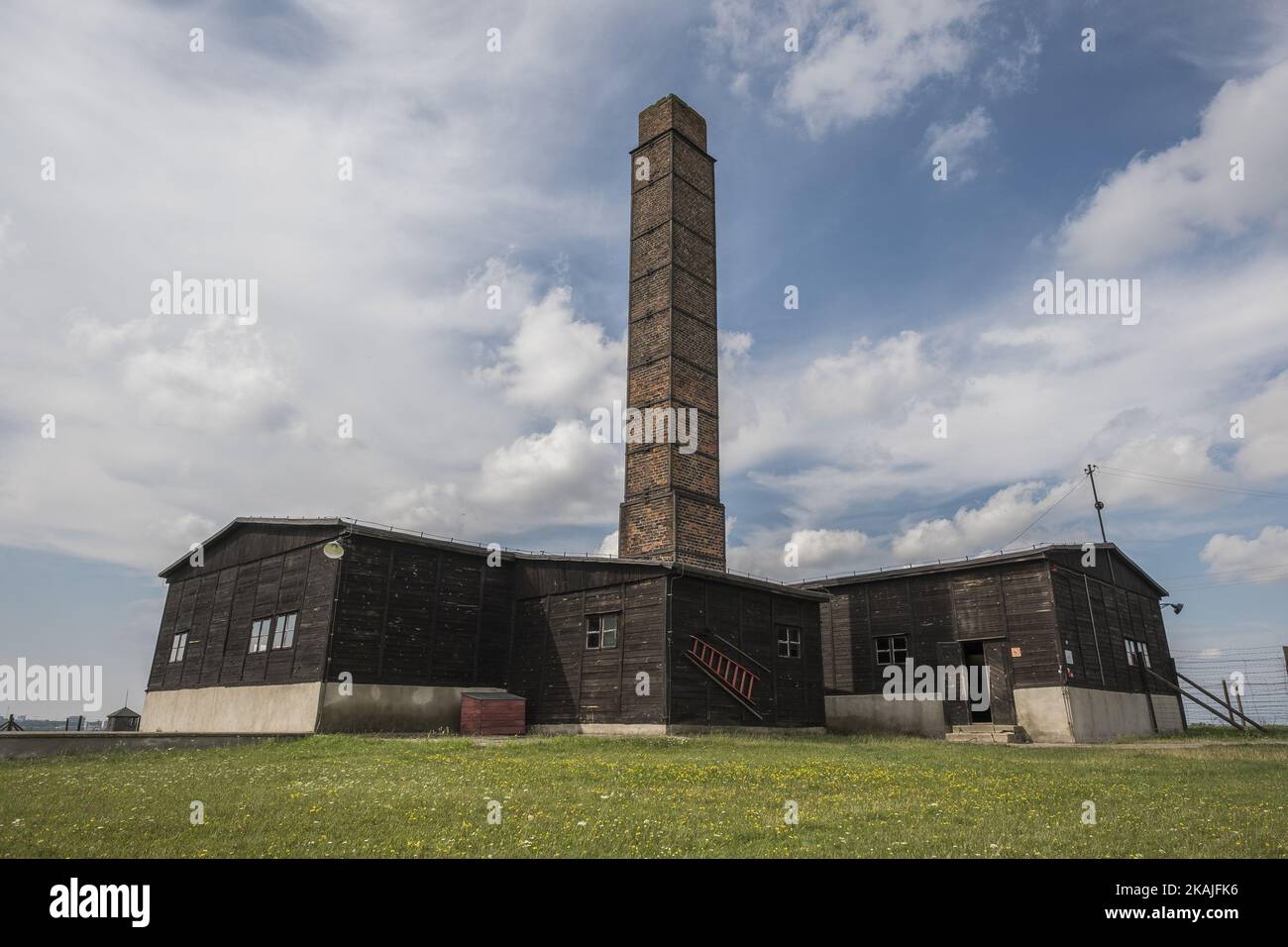 KZ Majdanek in Lublin, Polen, am 17. August 2016. Das KZ Majdanek war ein Todeslager, das 1941 auf Befehl des SS-Kommandanten Heinrich Himmler erbaut wurde. (Foto von Oscar Gonzalez/NurPhoto) *** Bitte benutzen Sie die Gutschrift aus dem Kreditfeld *** Stockfoto