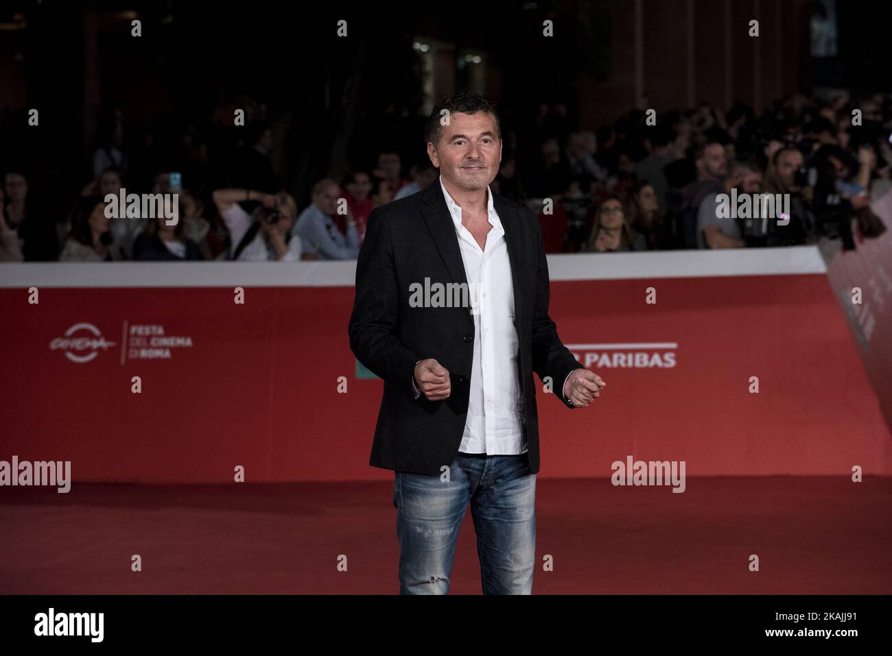 Teo Mammuccari nimmt an einer Fotoschau für „Pomidoki - Afterimage“ während des Filmfestivals 11. in Rom im Auditorium Parco della Musica am 14. Oktober 2016 in Rom, Italien, Teil. (Foto von Massimo Valicchia/NurPhoto) *** Bitte nutzen Sie die Gutschrift aus dem Kreditfeld *** Stockfoto