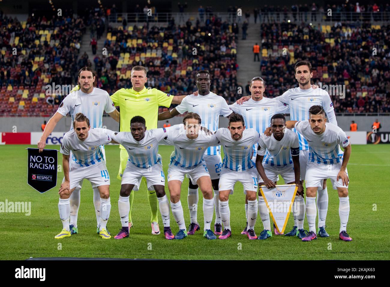 FC Zürich während der UEFA Europa League 2016-2017, Gruppe L Spiel zwischen FC Steaua Bukarest ROU und FC Zürich (SUI) in der National Arena, Bukarest, Rumänien ROU, am 20. Oktober 2016. Stockfoto