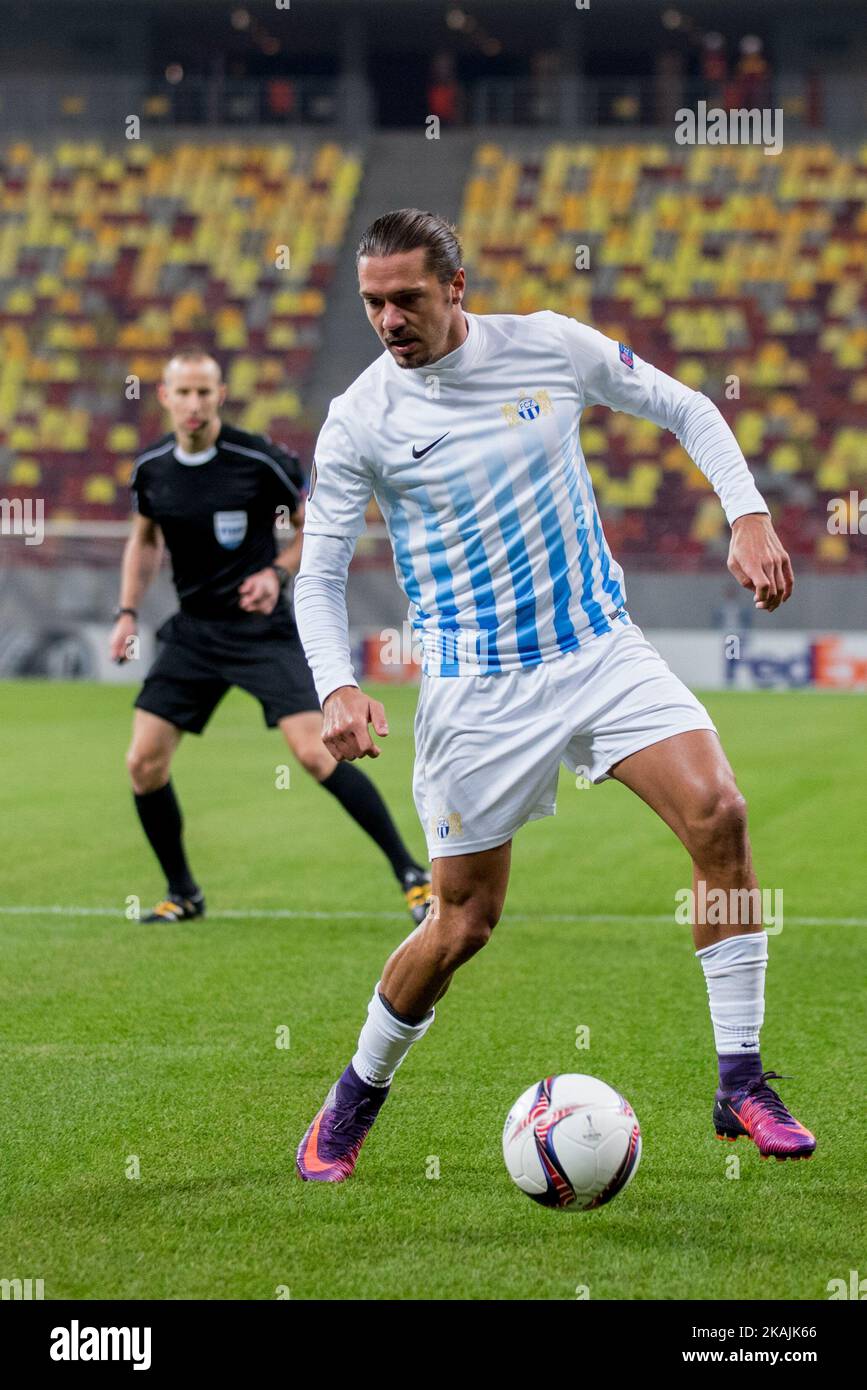 Adrian Winter #7 des FC Zürich im Einsatz während der UEFA Europa League 2016-2017, Gruppe L Spiel zwischen FC Steaua Bucharest ROU und FC Zürich (SUI) in der National Arena, Bukarest, Rumänien ROU, am 20. Oktober 2016. Stockfoto