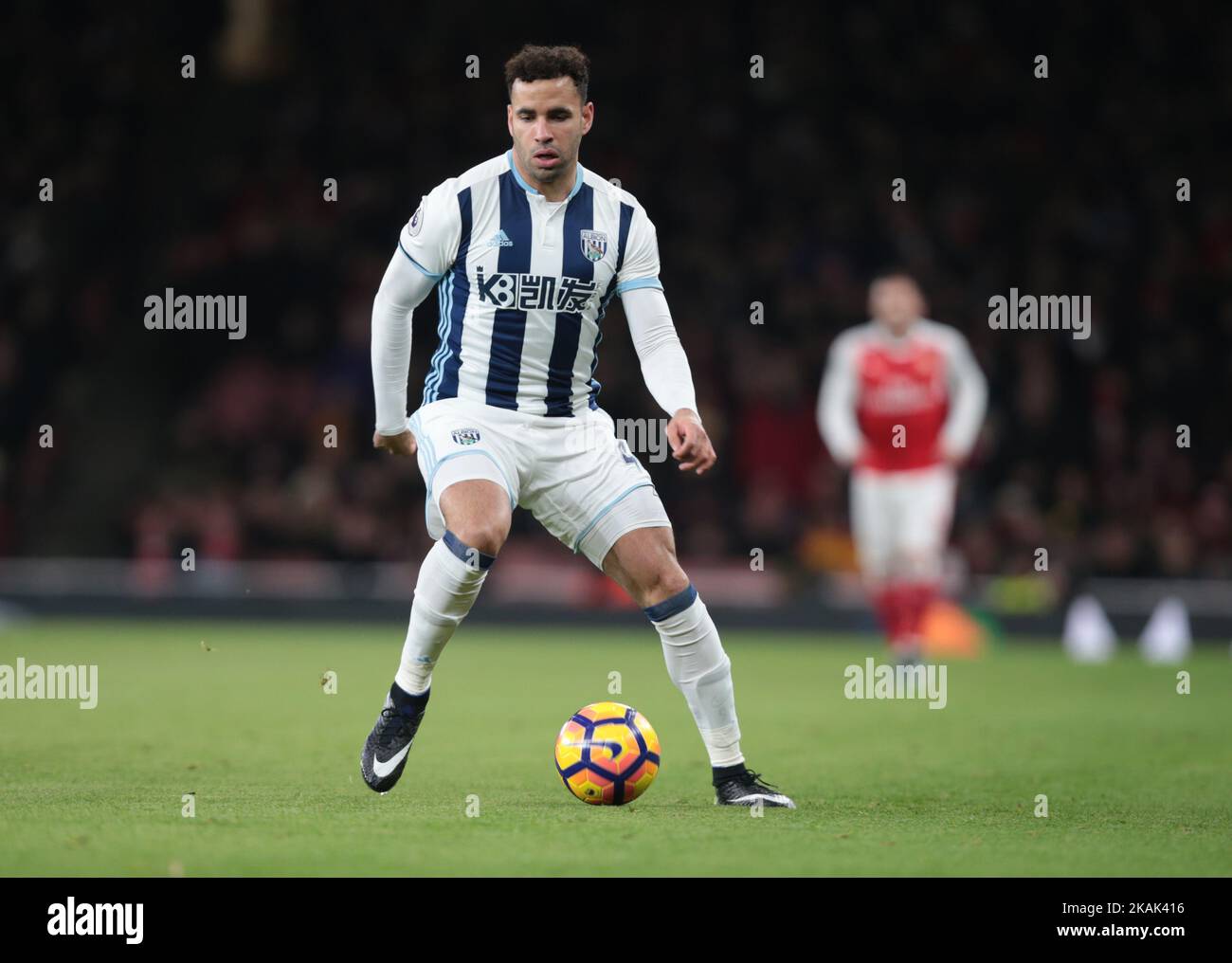 West Bromwich Albions Hal Robson-Kanu während des Premier League-Spiels zwischen Arsenal und West Bromwich Albion in den Emiraten , London am 26. Dez 2016 (Foto von Kieran Galvin/NurPhoto) *** Bitte benutzen Sie die Gutschrift aus dem Kreditfeld *** Stockfoto
