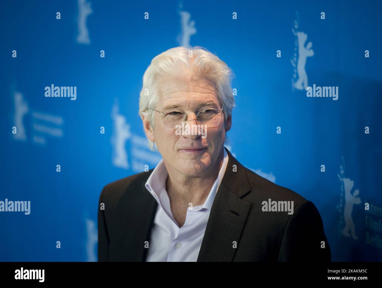 Schauspieler Richard Gere nimmt am 10. Februar 2017 im Grand Hyatt Hotel in Berlin, Deutschland, an der Fotoschau des Dinner-Films während des Berlinale International Film Festival 67. Teil (Foto: Samuel de Roman COOLMedia/NurPhoto) *** Bitte verwenden Sie die Gutschrift aus dem Credit Field *** Stockfoto