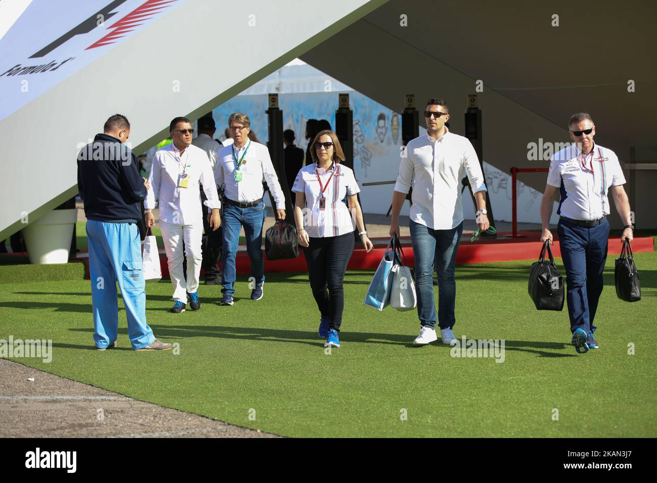 Claire Williams feierte während des Formel 1 GP von Spanien 2017 auf dem Circuit Barcelona Catalunuya am 14.. Mai 2017 in Barcelona, Spanien. (Foto von Urbanandsport/NurPhoto) *** Bitte nutzen Sie die Gutschrift aus dem Kreditfeld *** Stockfoto