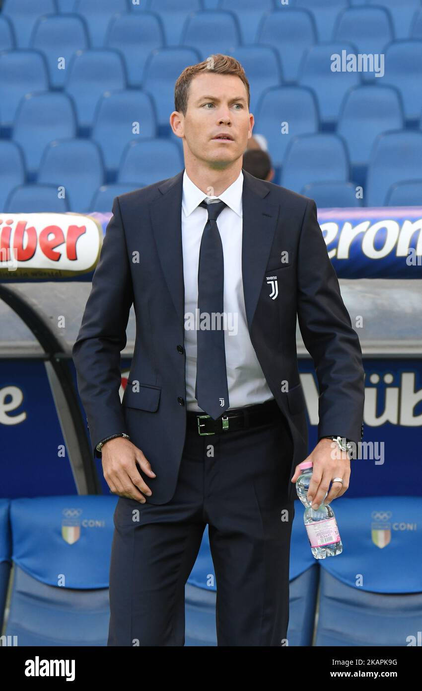 Stephan Lichtsteiner beim italienischen Supercup Tim Fußballspiel Juventus gegen lazio am 13. August 2017 im Olympiastadion in Rom. (Foto von Silvia Lore/NurPhoto) Stockfoto