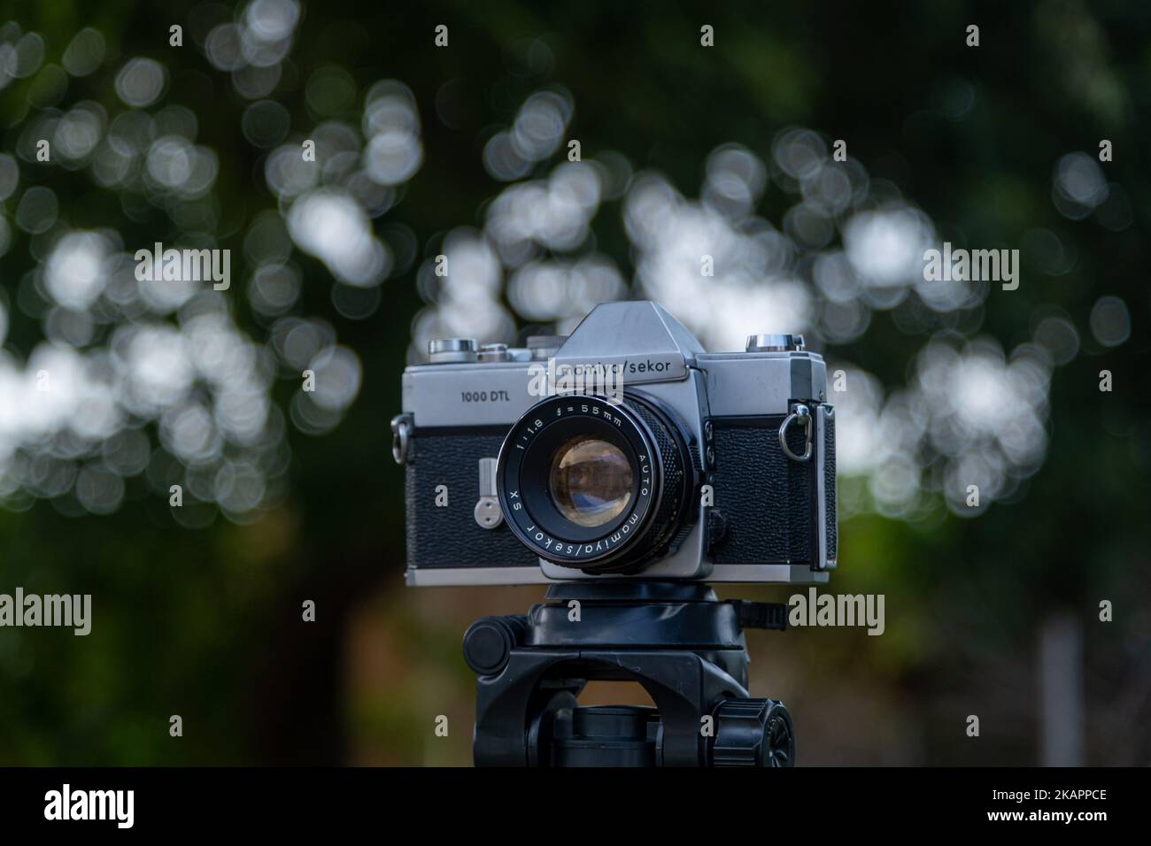 Nahaufnahme einer Mamiya DTL 1000 Filmkamera Stockfoto