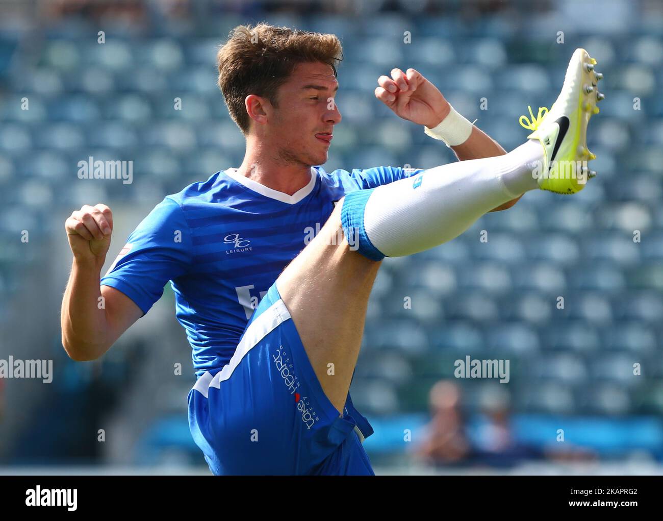 Alex Lacey von Gillinghams während der Sky Bet League ein Spiel zwischen Gillingham und Southend United, im Priestfield Stadium, Gillingham am 26. August 2017 (Foto von Kieran Galvin/NurPhoto) Stockfoto