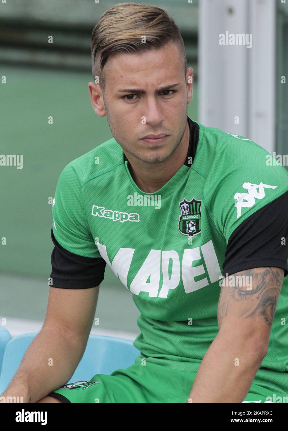 Federico Ricci während des Serie-A-Spiels zwischen Torino und Sassuolo, in Turin, am 27. August 2017 (Foto: Loris Roselli/NurPhoto). Stockfoto