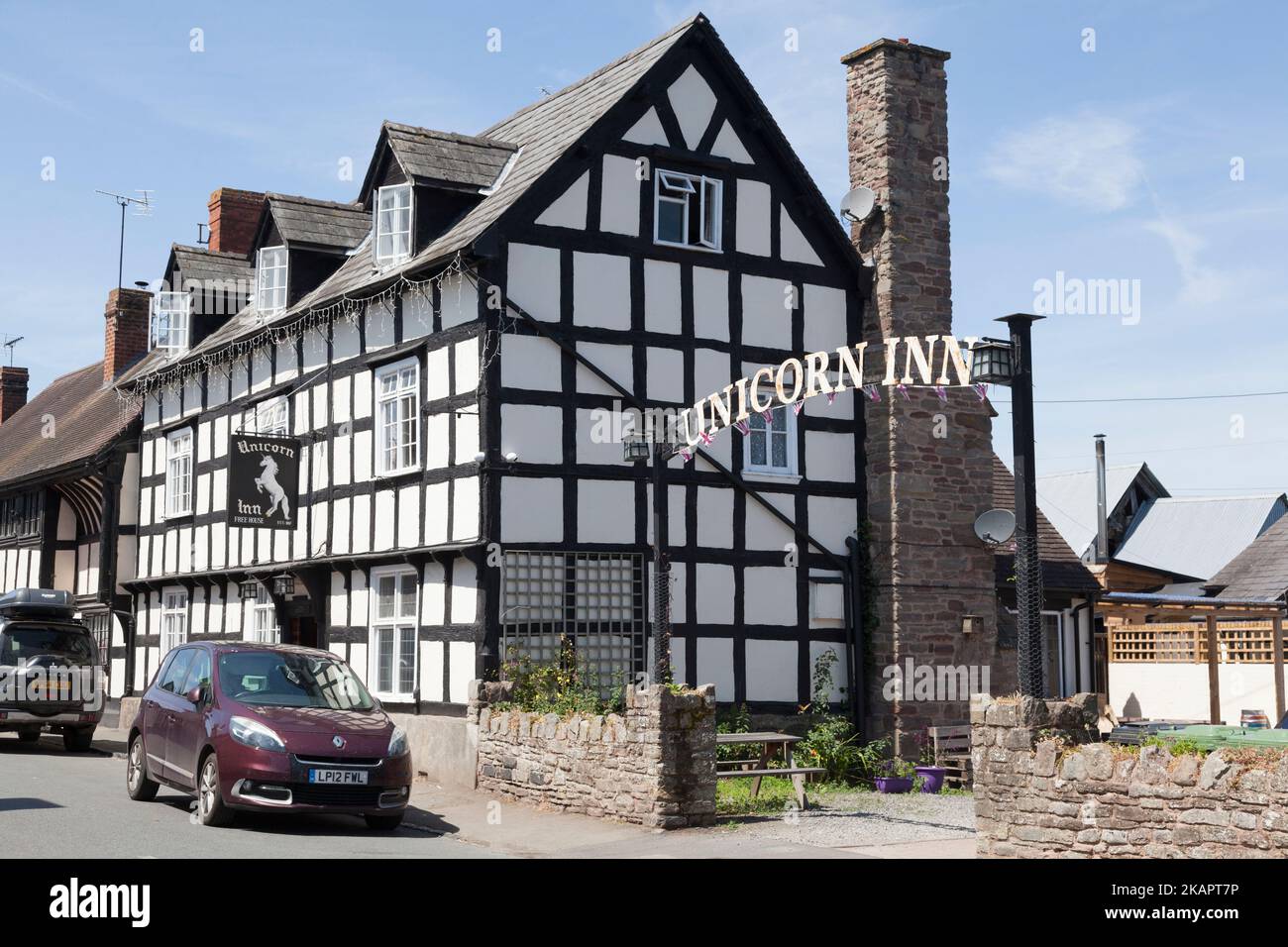 The Unicorn Inn, Weobley, Weobley, Herefordshire Stockfoto