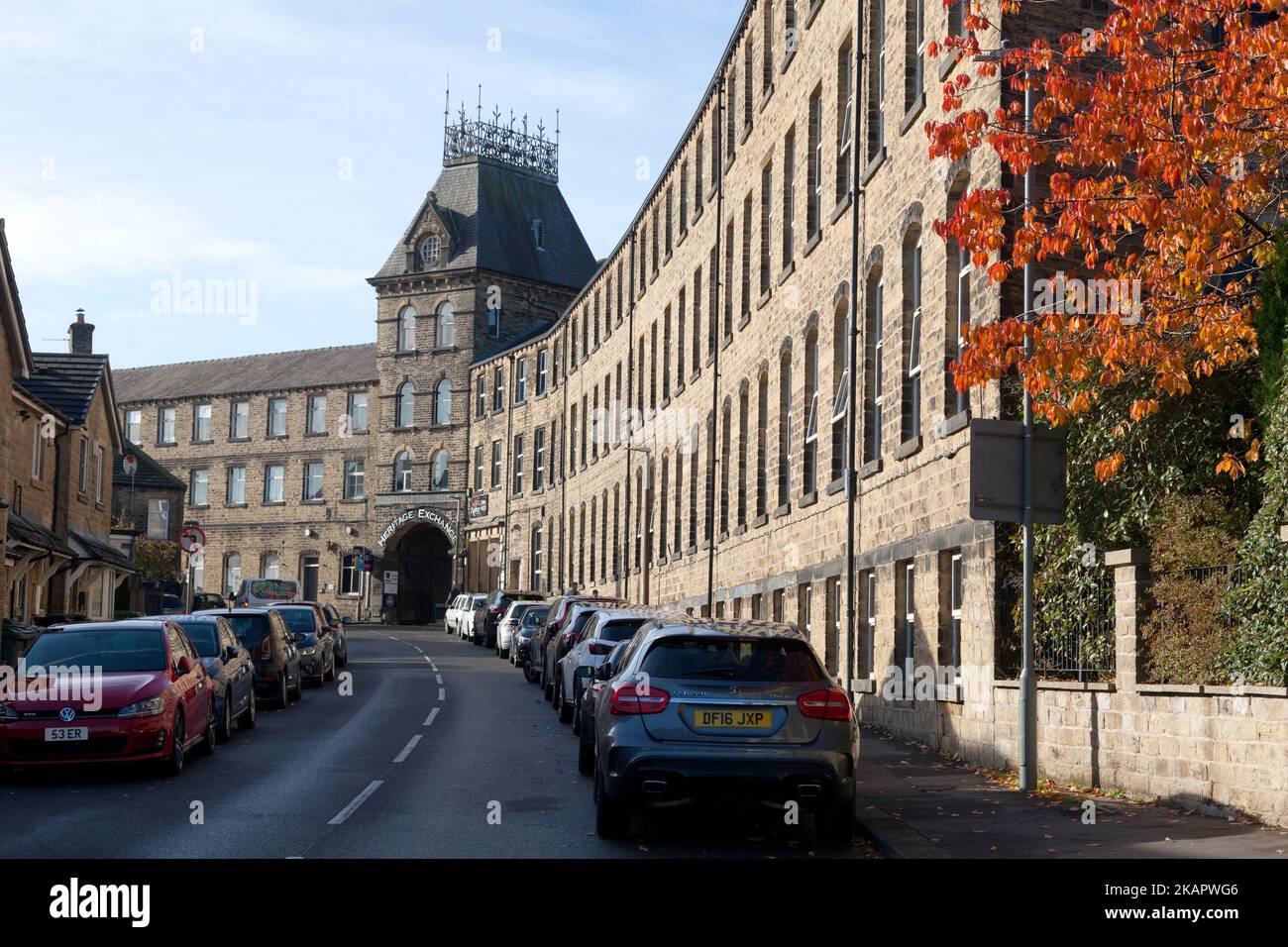 Heritage Exchange Business Center in der ehemaligen Textilfabrik, Lindley, Huddersfield, West Yorkshire Stockfoto