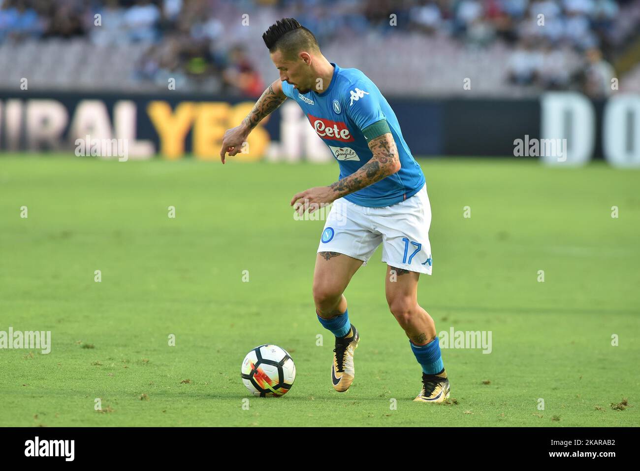 Marek Hamsik von SSC Napoli während des Tim-Spiels der Serie A zwischen SSC Napoli und Benevento Calcio im Stadio San Paolo Neapel Italien am 17. September 2017. (Foto Franco Romano/NurPhoto) Stockfoto