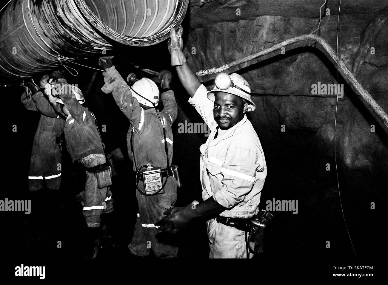 Bergbau und Maschinen in Johannesburg, Südafrika Stockfoto