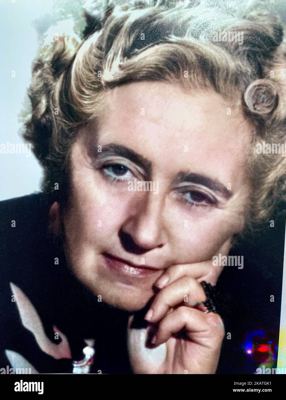 Über 1957AGATHA CHRISTIE (1890-1976) englischer Romancier über 1958 Stockfoto