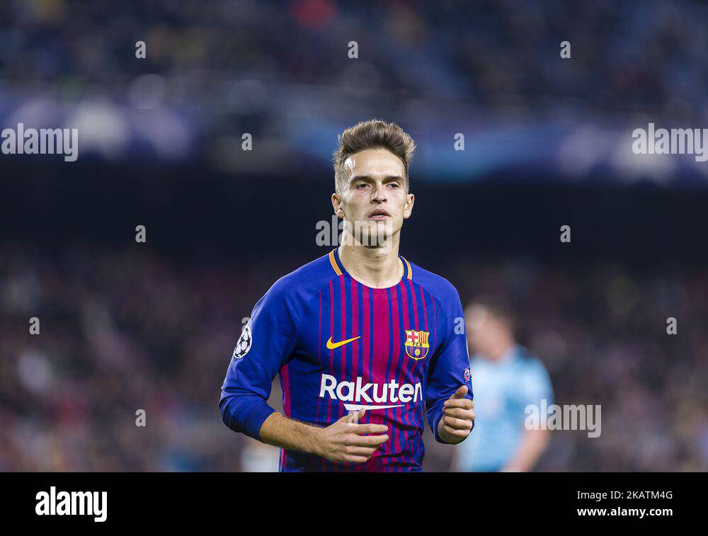 FC Barcelona Mittelfeldspieler Denis Suarez (6) während des Spiels zwischen FC Barcelona - Sporting CP, für die Gruppenphase, Runde 6 der Champions League, im Camp Nou Stadium am 5.. Dezember 2017 in Barcelona, Spanien. (Foto von Urbanandsport/NurPhoto) Stockfoto