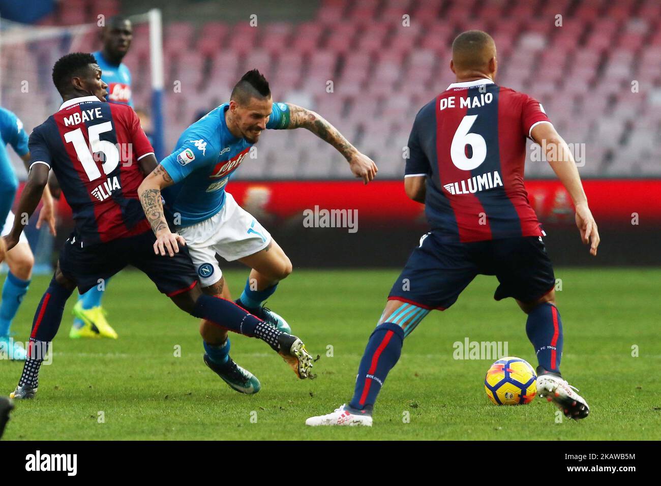 MAREK HAMSIK (SSC Napoli) , während der Serie A Spiel zwischen SSC Napoli und FC Bologna im Stadio S. Paolo am 28. Januar 2018 in Neapel, Italien (Foto von Paolo Manzo/NurPhoto) Stockfoto