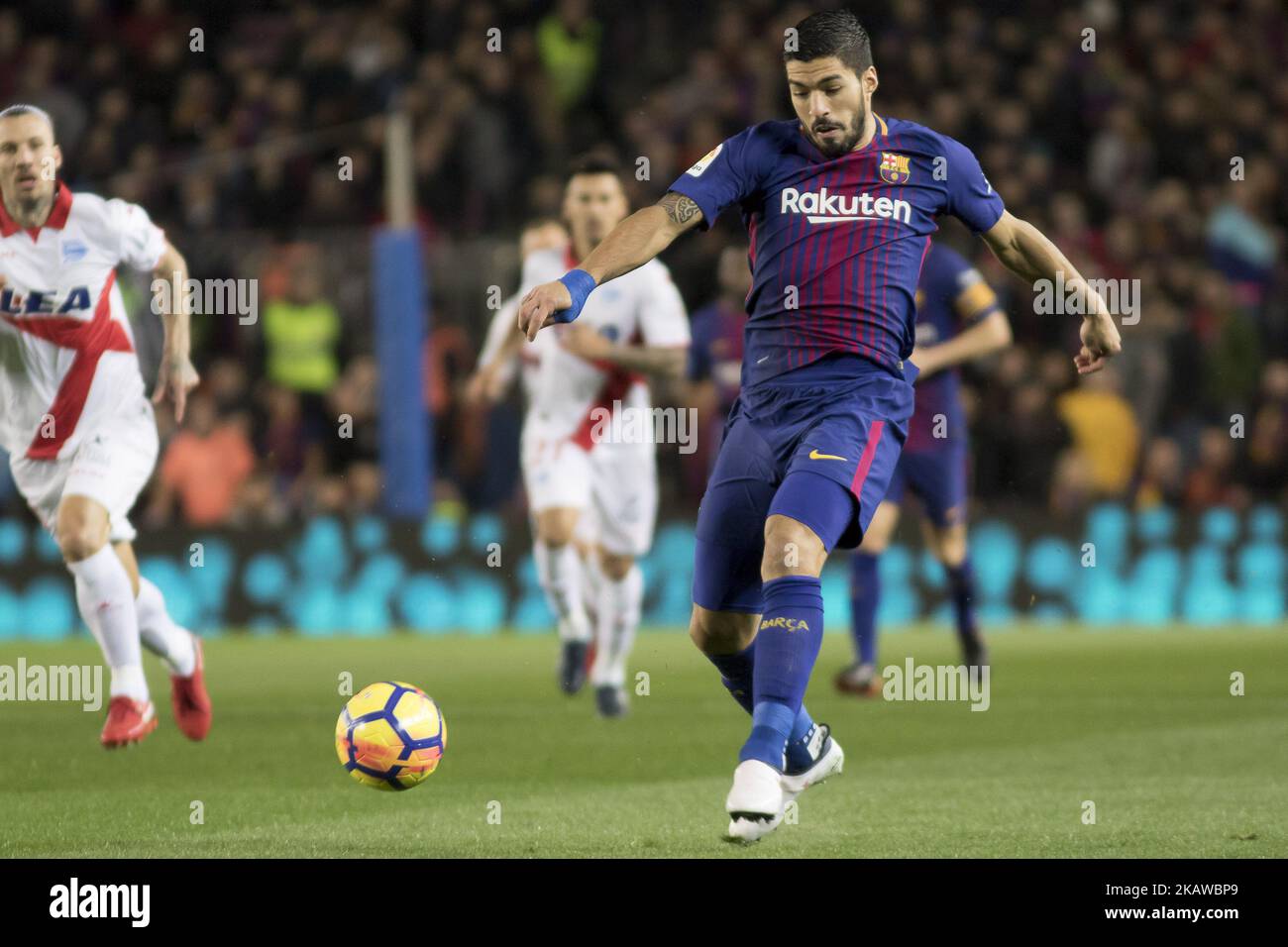 Luis Suarez beim spiel der spanischen Fußball-Liga zwischen dem FC Barcelona und Deportivo Alaves im Camp Nou Stadion in Barcelona, Katalonien, Spanien am 28,2018. Januar (Foto: Miquel Llop/NurPhoto) Stockfoto