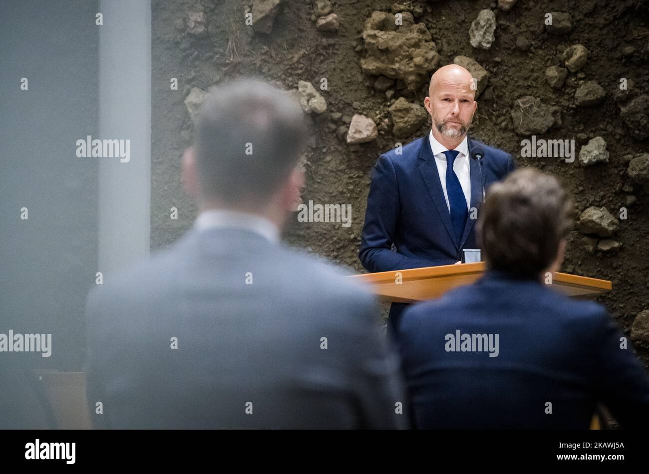 2022-11-03 19:18:25 DEN HAAG - Tjeerd de Groot (D66) während der Debatte über Johan Remkes Stickstoffbericht. ANP BART MAAT niederlande Out - belgien Out Stockfoto