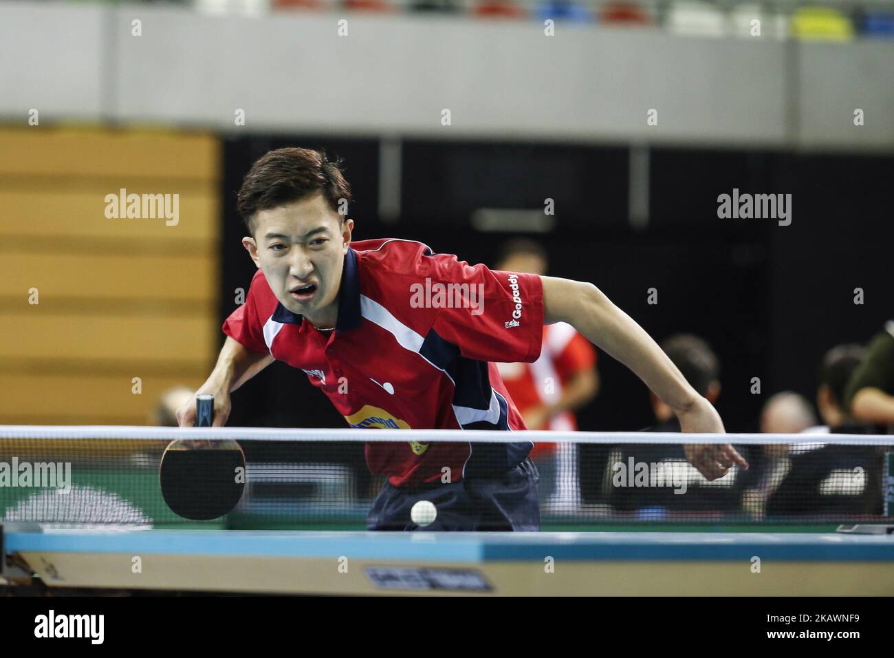 Die USA stehen am ersten Tag der ITTF Team Table Tennis World Cup am 22