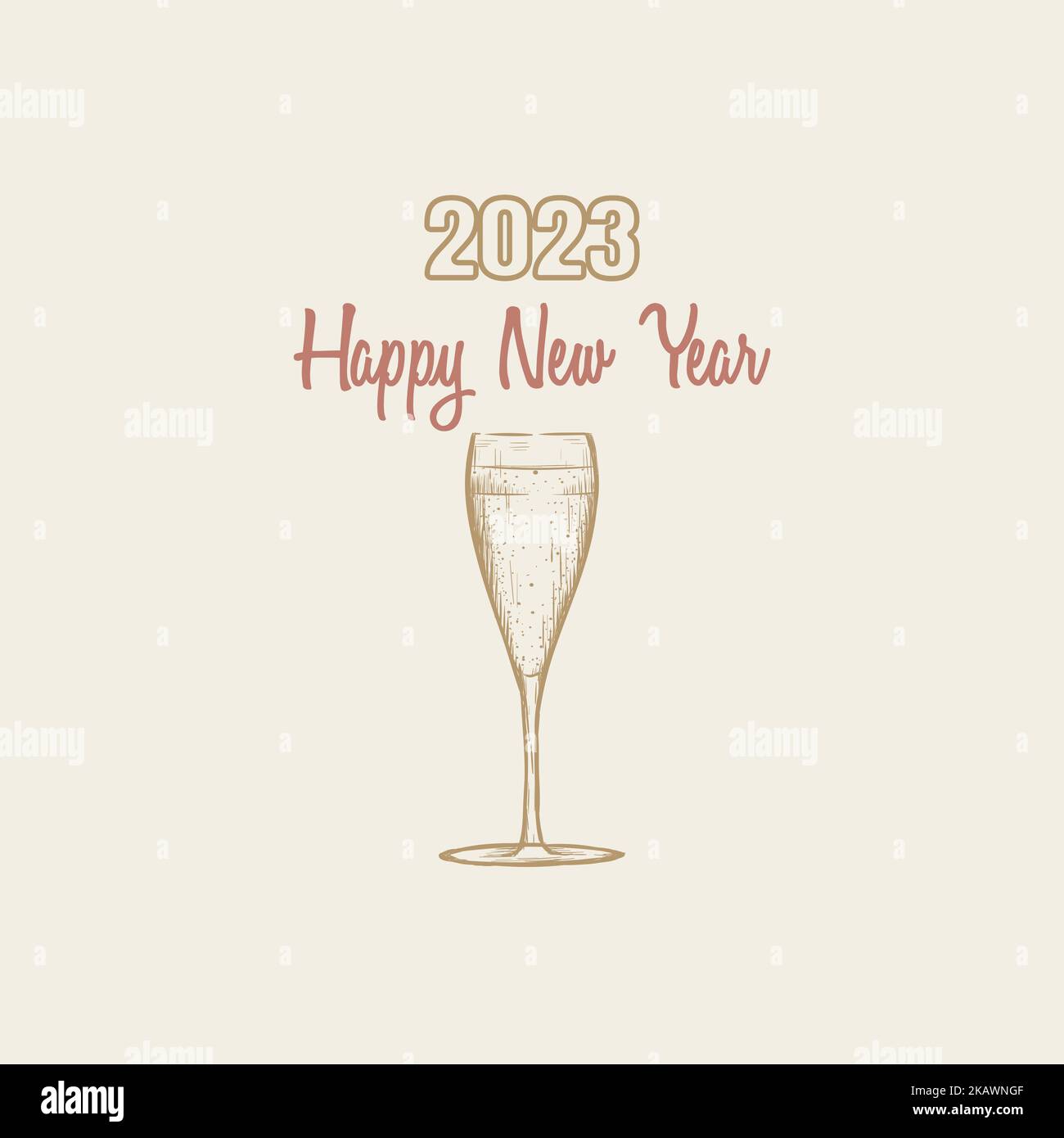 Frohes neues Jahr 2023 Vektor-Illustration Stock Vektor