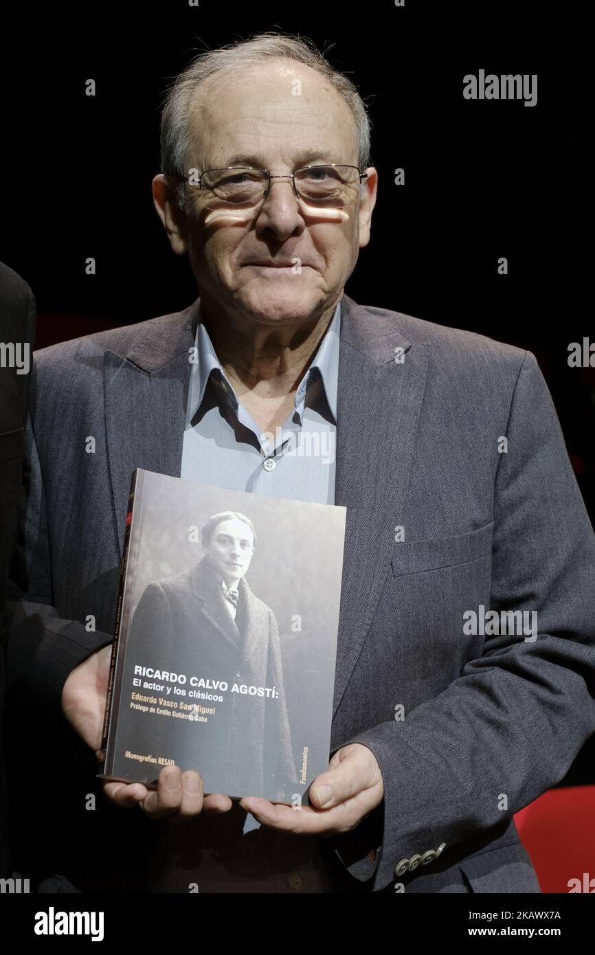 Der Schauspieler Emilio Gutierrez Caba während der Präsentation des Buches Ricardo Calvo Agosti: Der Schauspieler und die Klassiker in Madrid, Spanien am 5. März 2018. (Foto von Oscar Gonzalez/NurPhoto) Stockfoto