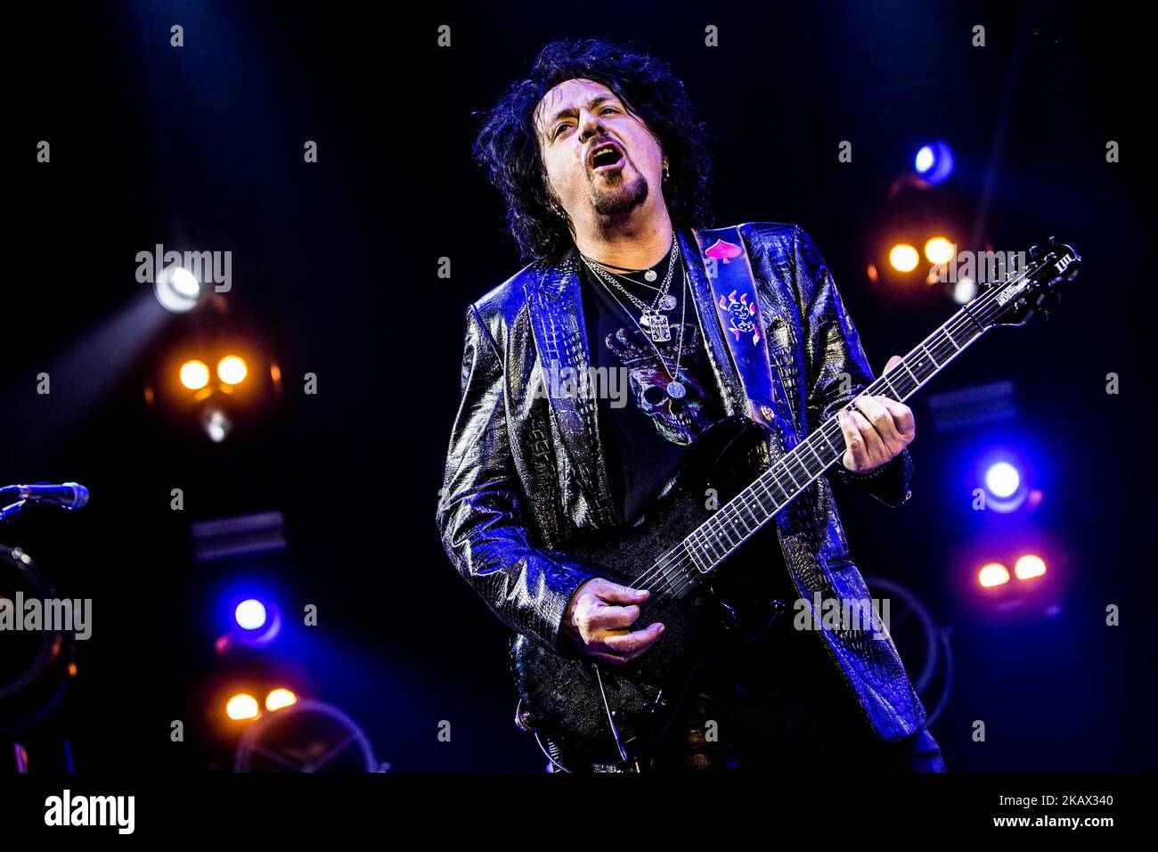 Of Toto tritt am 10 2018. März beim Mediolanum Forum in Mailand, Italien, auf. Toto wurde zu einer der meistverkauften Musikgruppen ihrer Zeit, Steve Lukather (Foto: Mairo Cinquetti/NurPhoto) Stockfoto