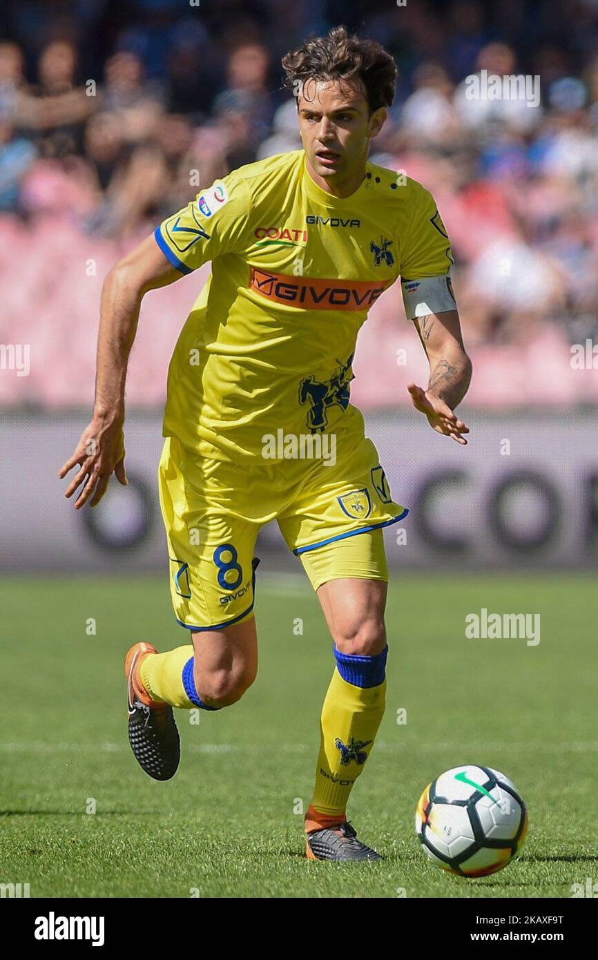 Ivan Radovanovic vom AC Chievo Verona während des Tim-Spiels der Serie A zwischen dem SSC Napoli und dem AC Chievo Verona im Stadio San Paolo Neapel Italien am 8. April 2018. (Foto Franco Romano) Stockfoto