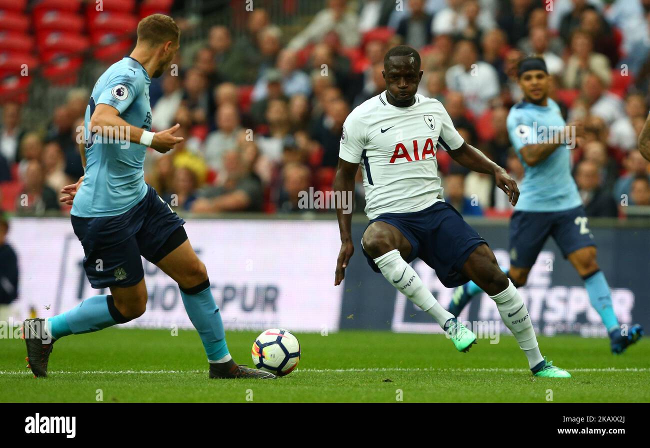 Tottenham Hotspur's Moussa Sissoko während des Spiels der englischen Premier League zwischen Tottenham Hotspur und Newcastle United am 09. Mai 2018 in Wembley, London, England. (Foto von Kieran Galvin/NurPhoto) Stockfoto