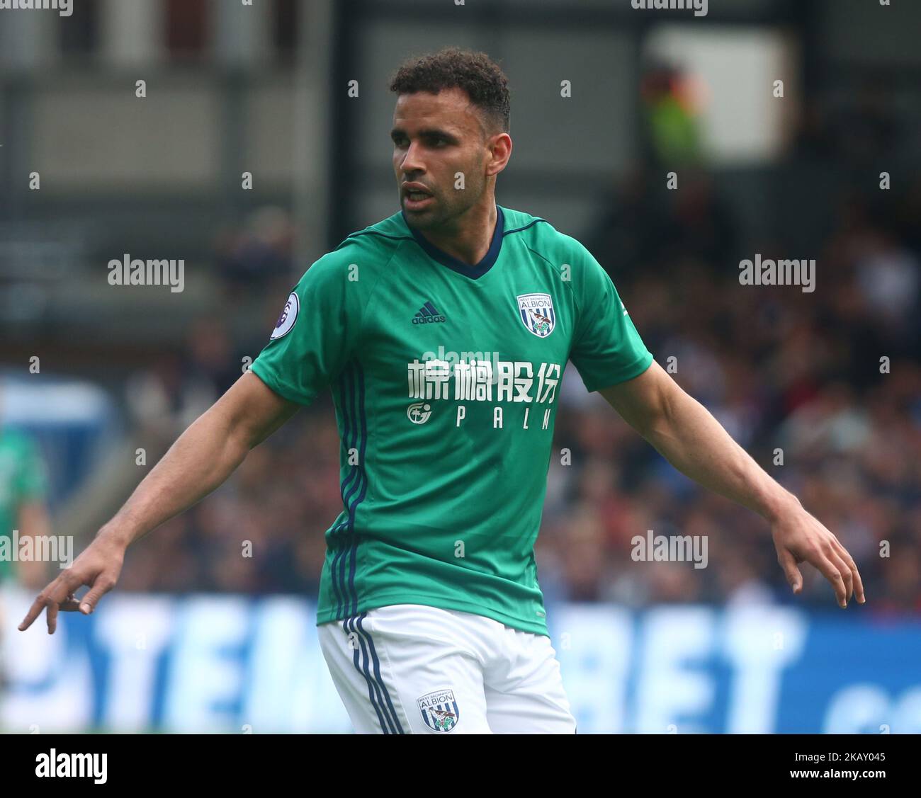 West Bromwich Albions Hal Robson-Kanu während des Premiership League-Spiels zwischen Crystal Palace und West Bromwich Albion (WBA) am 13. Mai 2018 im Selhurst Park, London, England. (Foto von Kieran Galvin/NurPhoto) Stockfoto