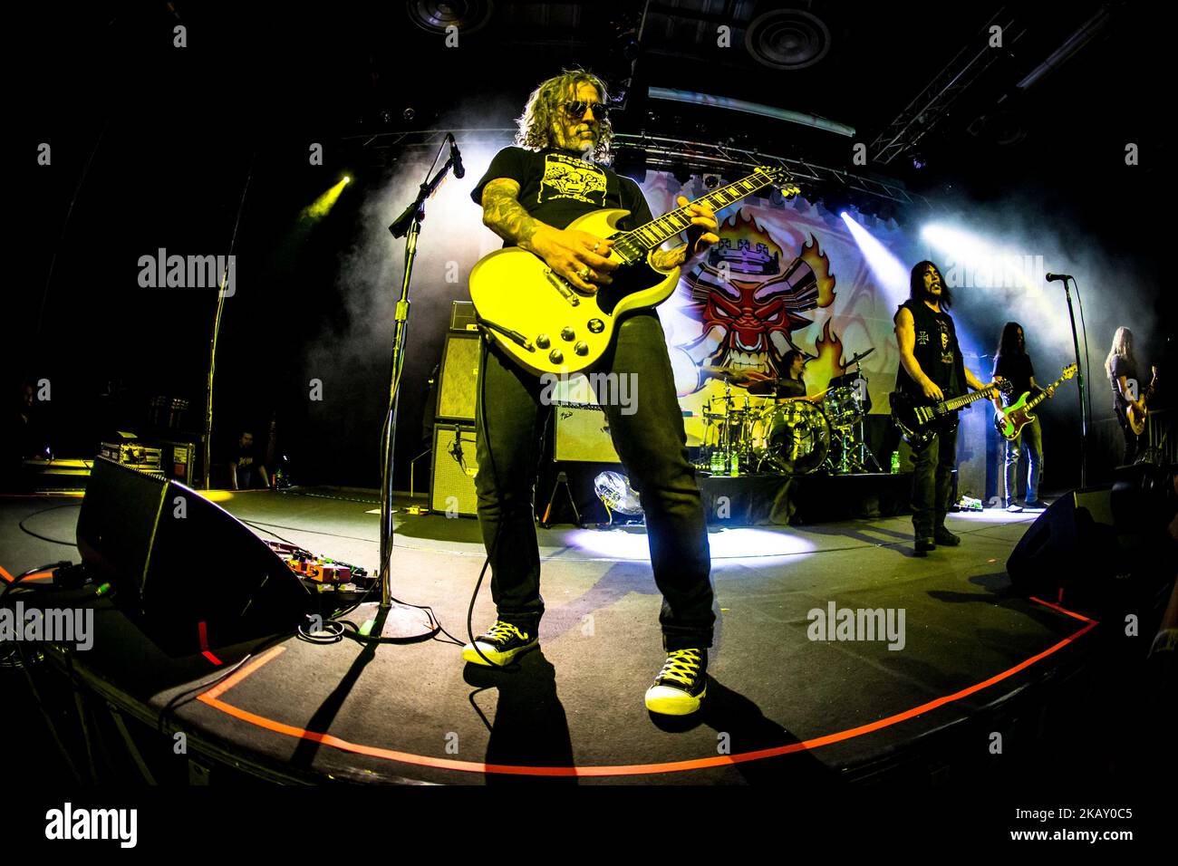 Sänger Phil Caivano von Monster Magnet tritt am 15. Mai 2018 live im Alcatraz, Mailand, Italien, auf. (Foto von Mairo Cinquetti/NurPhoto) Stockfoto