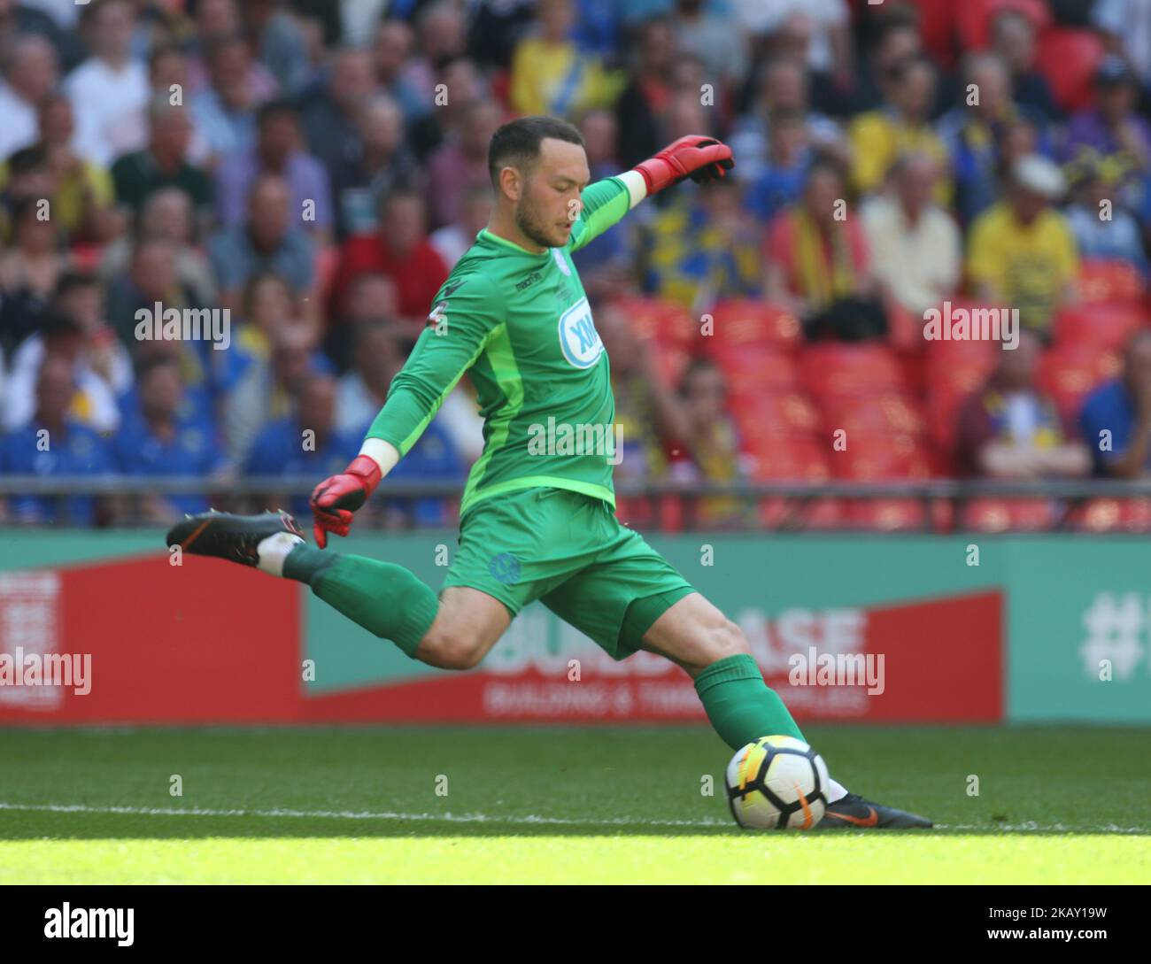 Chris Rackley von Thatcham Town während des Finales von The Buildbase FA Vase zwischen Stockton Townund Thatcham Town in Wembley, London, England am 20. Mai 2018. (Foto von Kieran Galvin/NurPhoto) Stockfoto