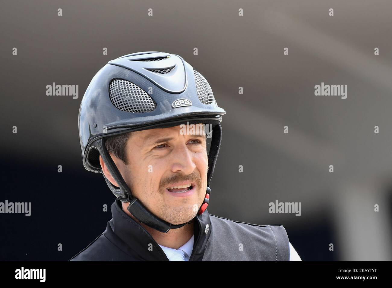 Der französische Schauspieler Guillaume Canet beim Longines Eiffel Jumping in Paris am 05. Juni 2018.(Foto: Julien Mattia/NurPhoto) Stockfoto