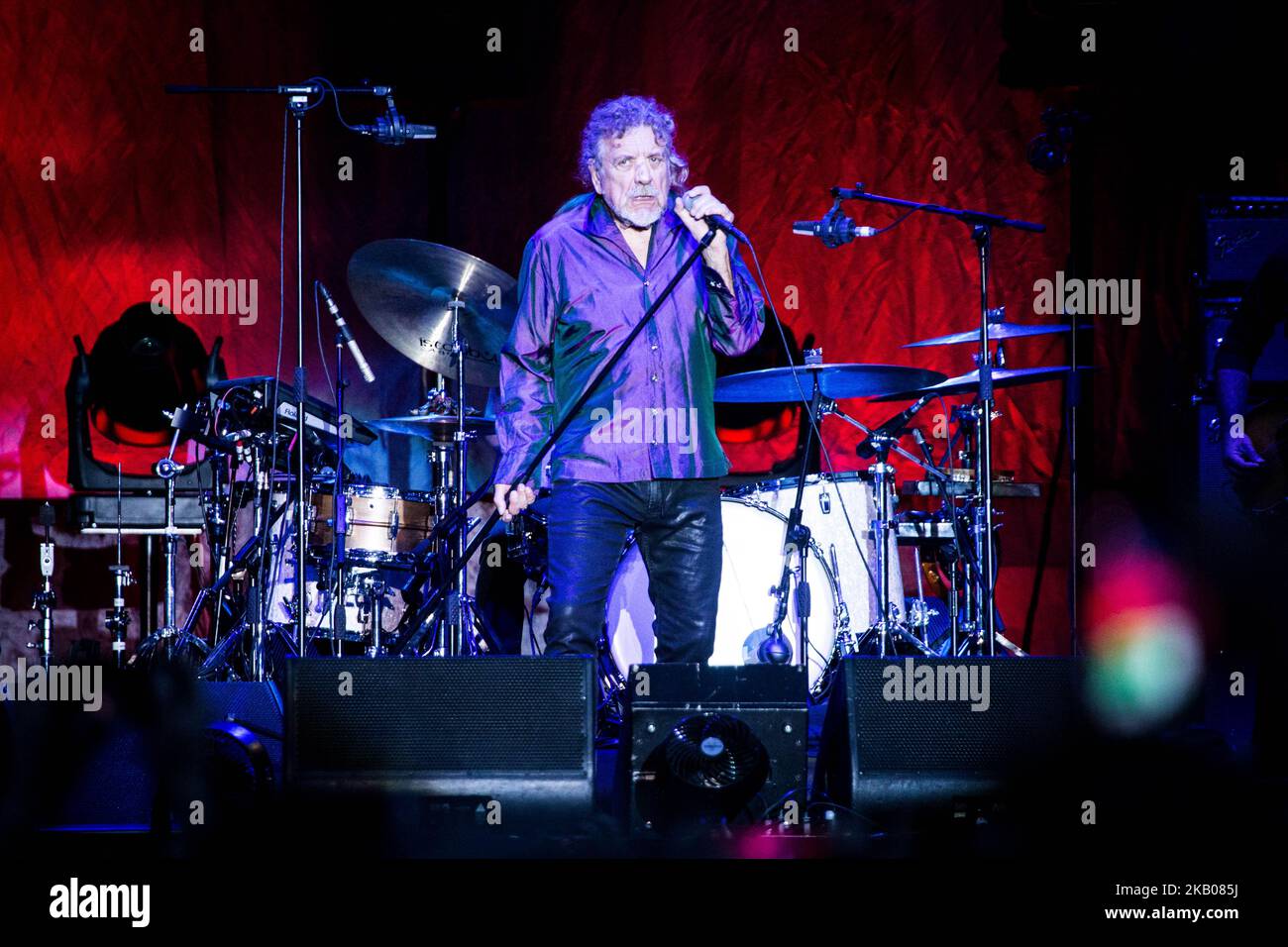 (7/27/2018) der amerikanische Hard-Rock-Sänger und Liedermacher Robert Plant & die sensationellen Space Shifters treten live auf dem Trip Music Festival 2018 der Triennale Mailand Italien auf. (Foto von Roberto Finizio/NurPhoto) Stockfoto