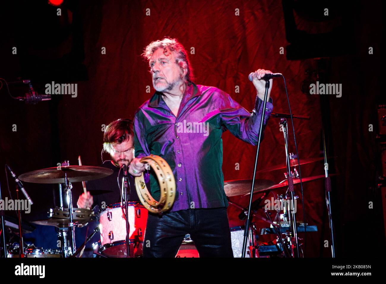 (7/27/2018) der amerikanische Hard-Rock-Sänger und Liedermacher Robert Plant & die sensationellen Space Shifters treten live auf dem Trip Music Festival 2018 der Triennale Mailand Italien auf. (Foto von Roberto Finizio/NurPhoto) Stockfoto