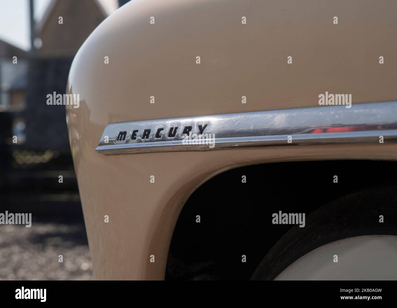 1949 Mercury 4-türige Limousine, klassisches amerikanisches Auto Stockfoto