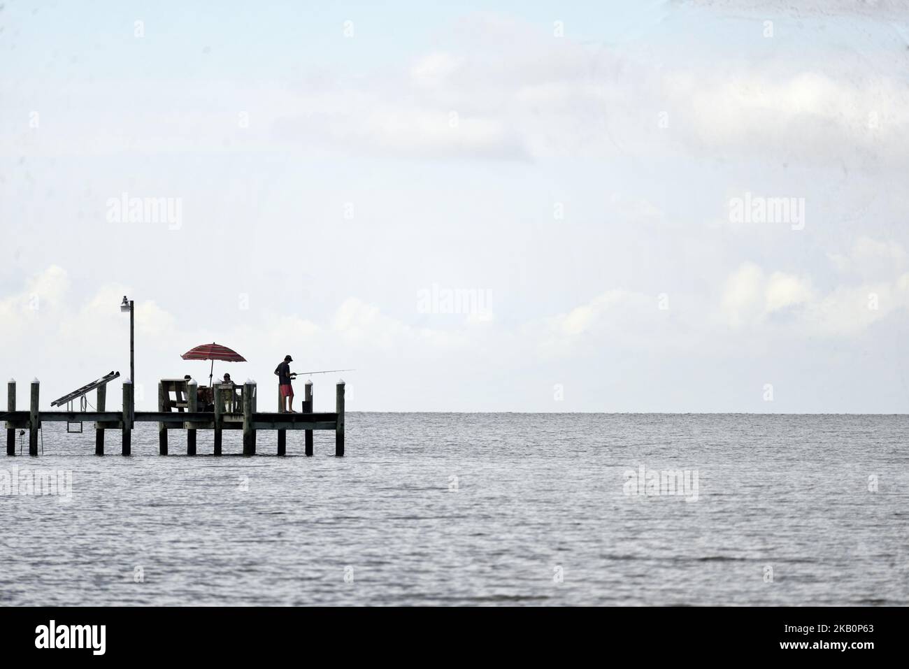 An der Bucht genießen die Menschen am 2. September 2018 an einem langen Labor Day-Wochenende in Deal Island, Maryland, Outdoor-Aktivitäten. Der amerikanische Feiertag des Labor Day, am ersten Montag im September, gilt als inoffizielles Ende des Sommers. (Foto von Bastiaan Slabbers/NurPhoto) Stockfoto