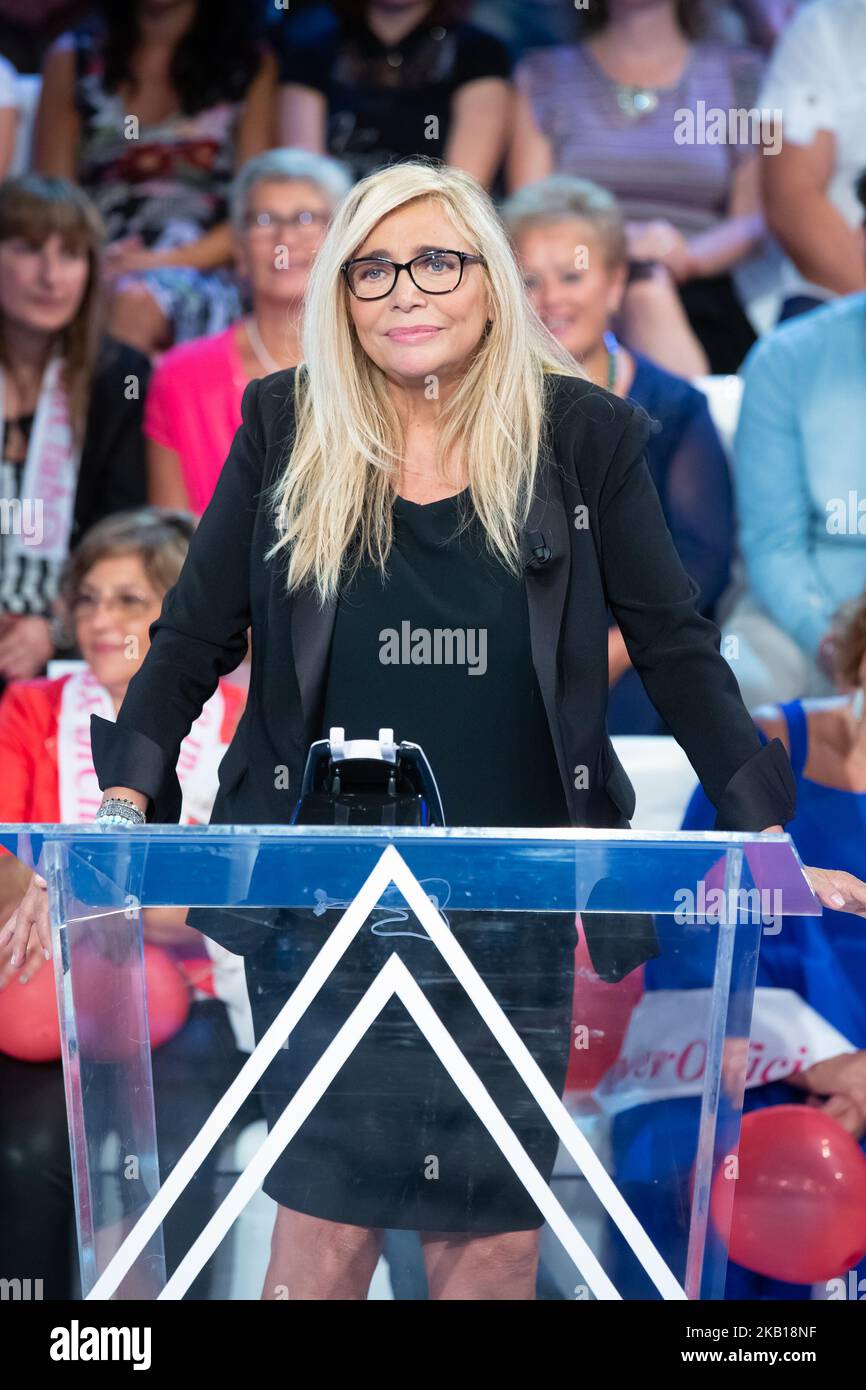 Mara Venier in Domenica in der Fernsehsendung in Rom, Italien, am 16. September 2018. (Foto von Mauro Fagiani/NurPhoto) Stockfoto