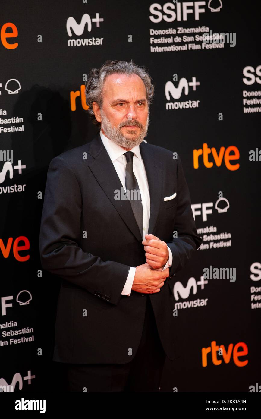 Jose Coronado nimmt an der Premiere von „Vivir Sin Permiso“ während des San Sebastian Film Festivals 66. am 21. September 2018 in San Sebastian, Spanien, Teil. (Foto von Manuel Romano/NurPhoto) Stockfoto