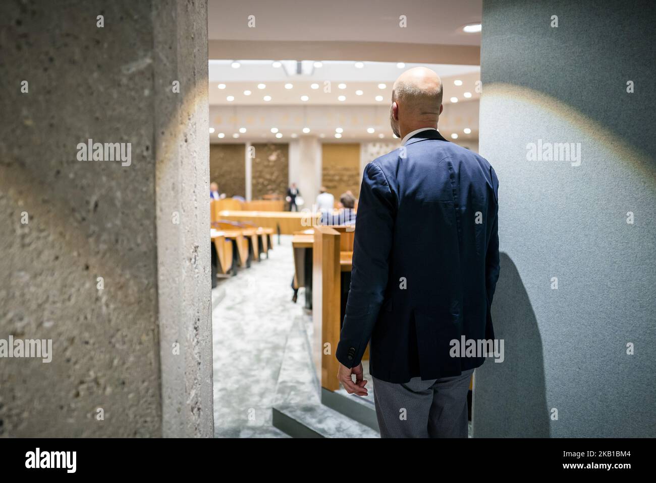 2022-11-03 20:54:28 DEN HAAG - Tjeerd de Groot (D66) während der Debatte über Johan Remkes Stickstoffbericht. ANP BART MAAT niederlande Out - belgien Out Stockfoto