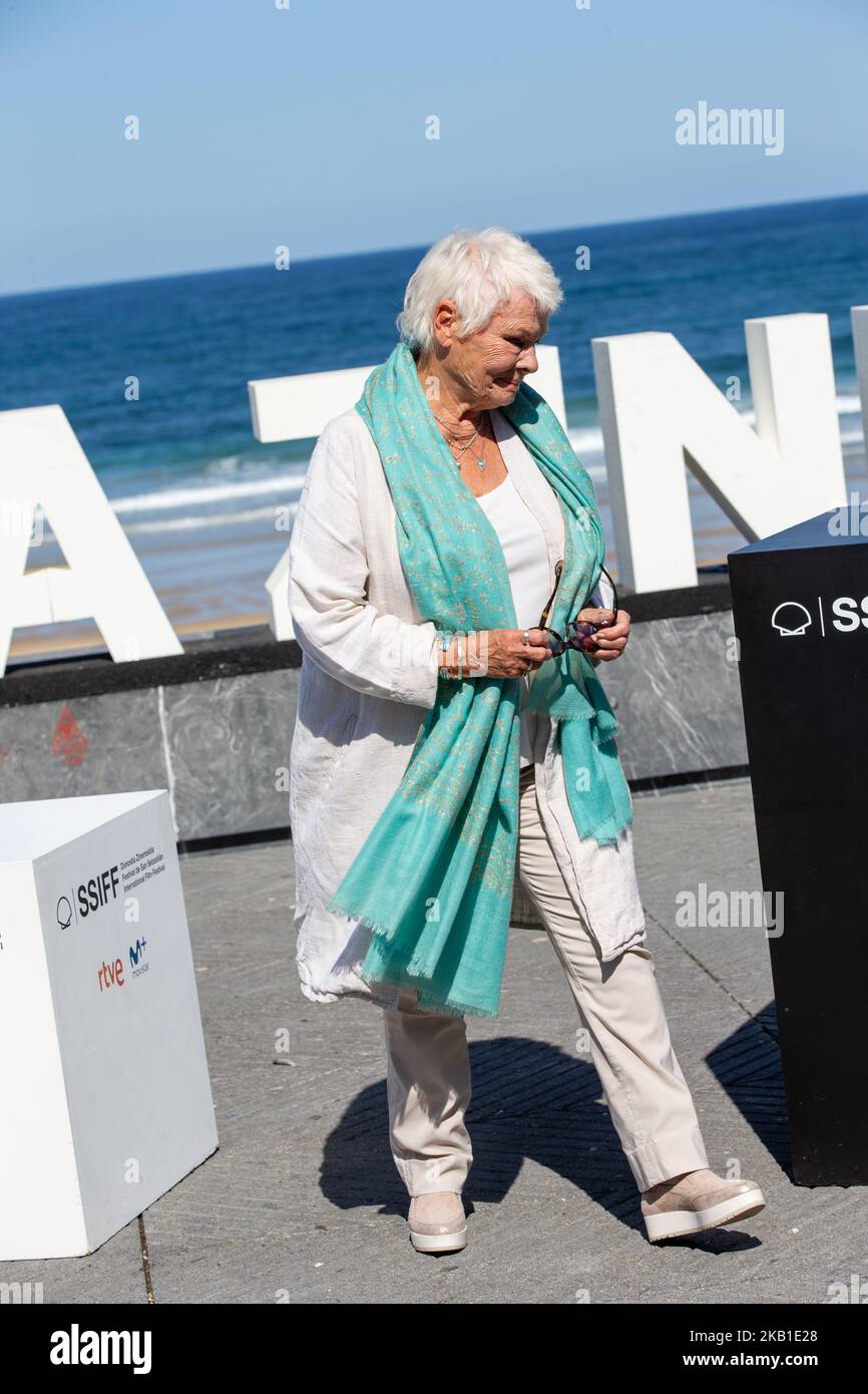 Judi Dench nimmt an der Fotoschau „Red Joan“ während des San Sebastian International Film Festival 66. am 25. September 2018 in San Sebastian, Spanien, Teil. (Foto von Manuel Romano/NurPhoto) Stockfoto