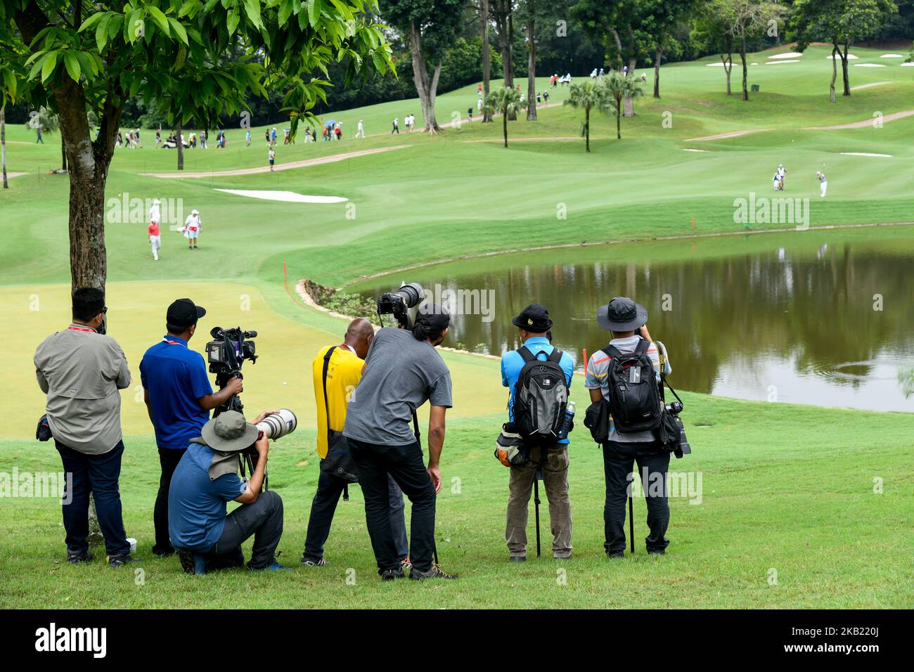 Medienbilder während der ersten Runde des CIMB Classic am 11. Oktober 2018 im TPC Kuala Lumpur in Kuala Lumpur, Malaysia (Foto: Chris Jung/NurPhoto) Stockfoto