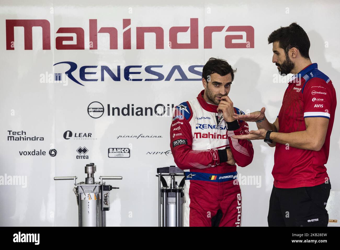 D'AMBROSIO Jerome (bel), MAHINDRA RACING Teamportrait während des offiziellen Formel-E-Vorsaison-Tests auf dem Circuit Ricardo Tormo in Valencia am 16., 17., 18. Und 19. Oktober 2018. (Foto von Xavier Bonilla/NurPhoto) Stockfoto