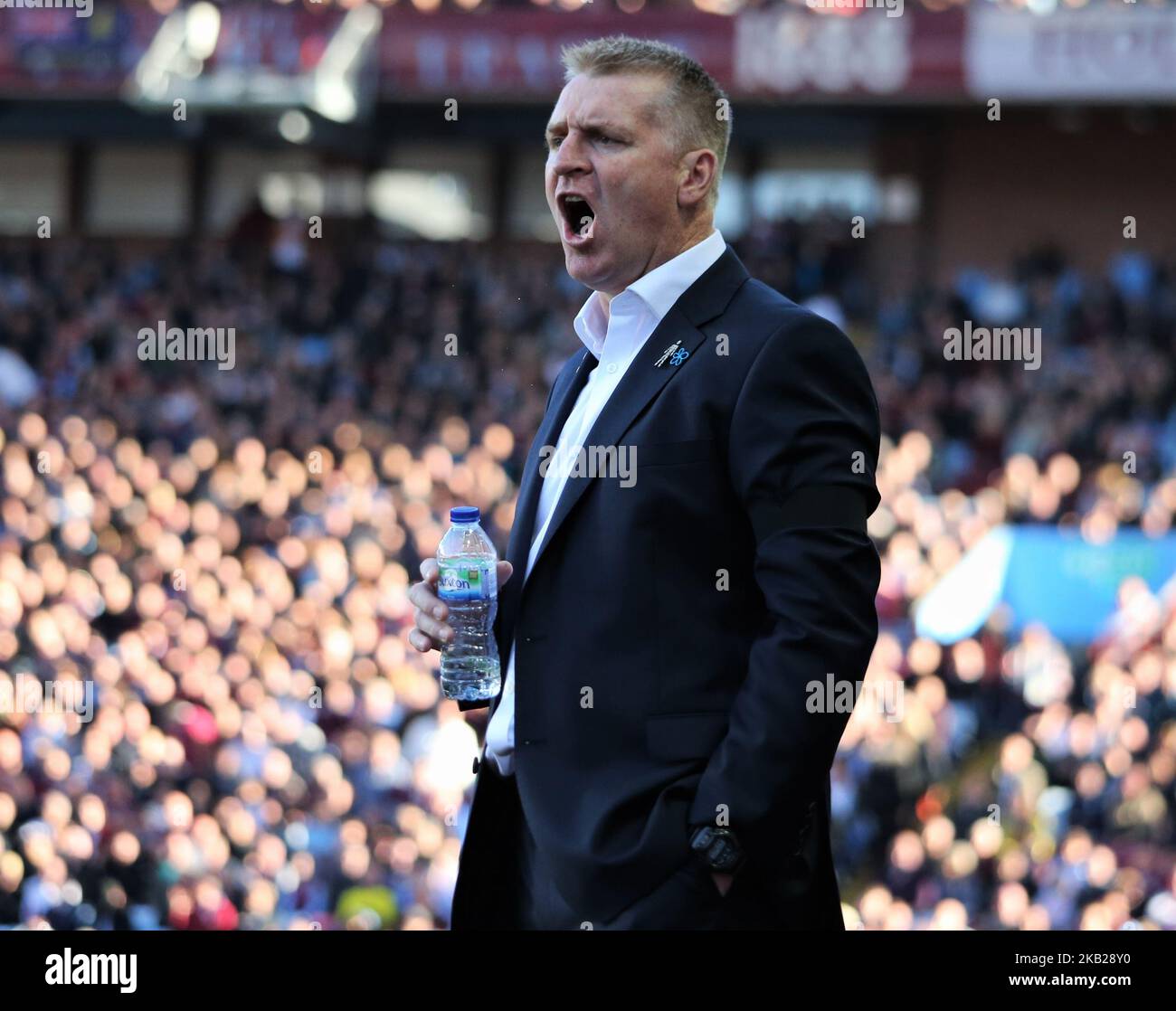 Dean Smith während des Championship League-Spiels zwischen Aston Villa und Swansea City im Villa Park Stadion in Birmingham, England am 20. Oktober 2018. (Foto von Action Foto Sport/NurPhoto) Stockfoto