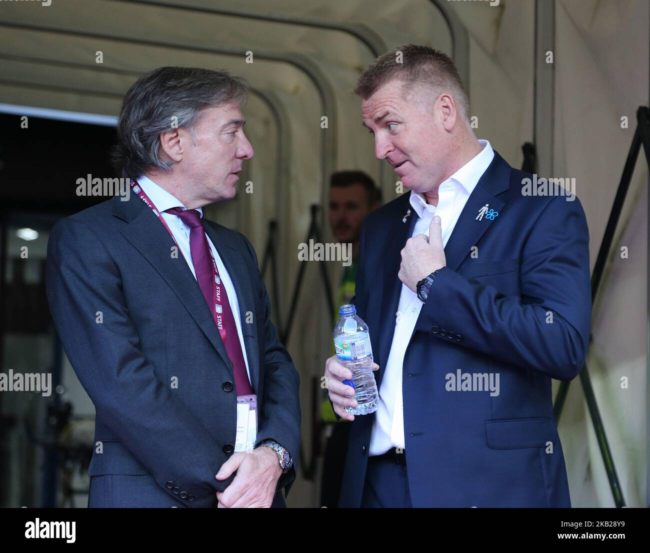 Während des Championship League-Spiels zwischen Aston Villa und Swansea City im Villa Park Stadion in Birmingham, England am 20. Oktober 2018. (Foto von Action Foto Sport/NurPhoto) Stockfoto