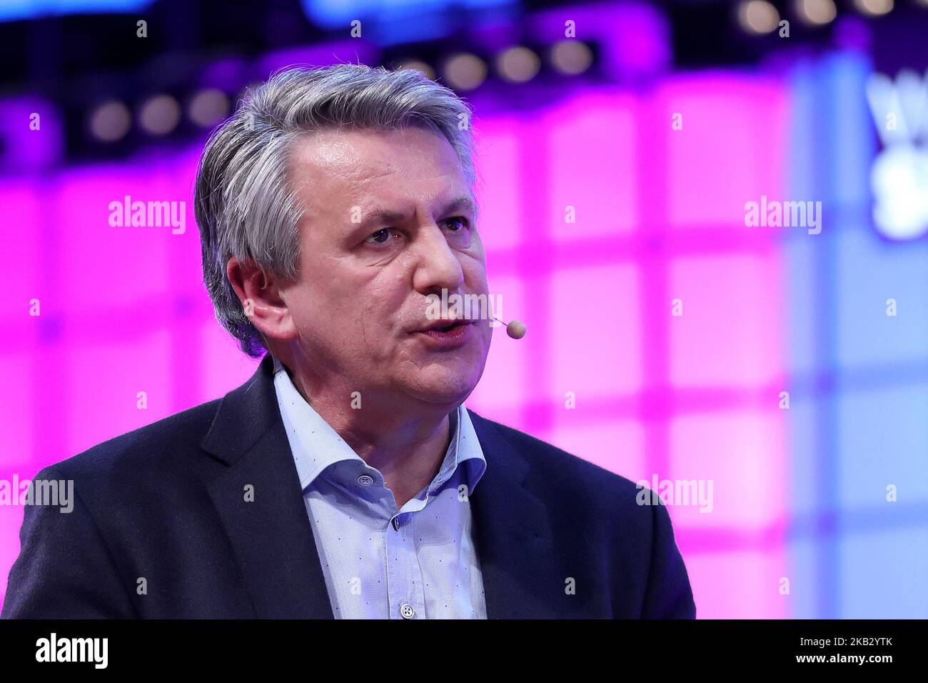 Shell-CEO Ben van Beurden spricht während des Web Summit 2018 am 8. November 2018 in Lissabon, Portugal. ( Foto von Pedro FiÃºza/NurPhoto) Stockfoto