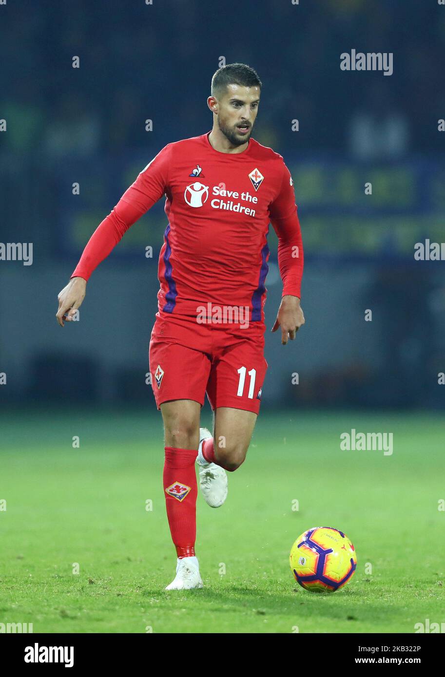 Frosinone / AC Fiorentina - Serie A Kevin Mirallas von Fiorentina im Benito Stirpe Stadion in Frosinone, Italien am 9. November 2018 (Foto von Matteo Ciambelli/NurPhoto) Stockfoto