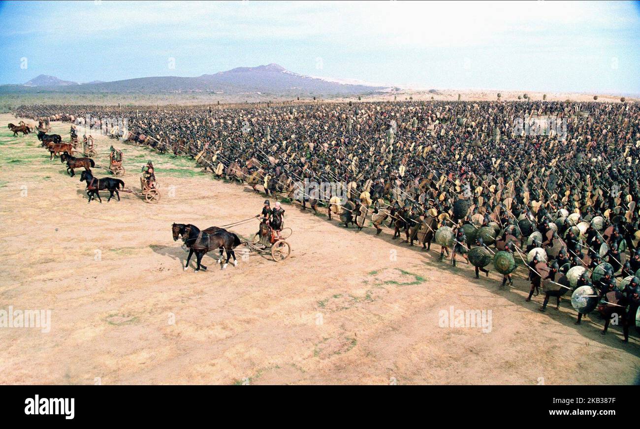 Griechische SOLDATEN KOPF FÜR TROY, Troy, 2004 Stockfoto