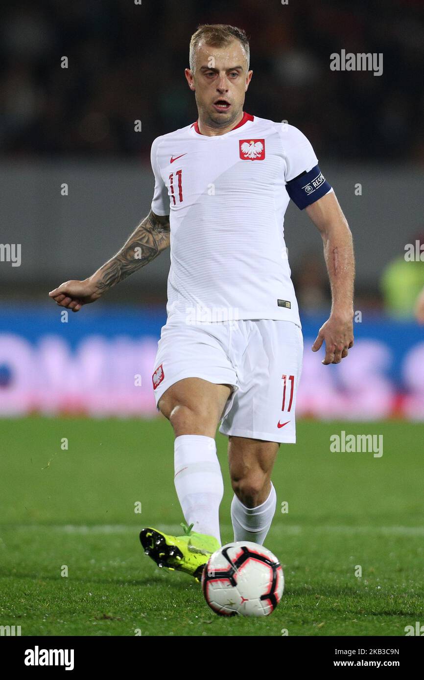 Während des Fußballspiels der UEFA Nations League zwischen Portugal und Polen im Dao Afonso Henriques-Stadion in Guimaraes am 20. November 2018. (Foto von Paulo Oliveira / DPI / NurPhoto) Stockfoto